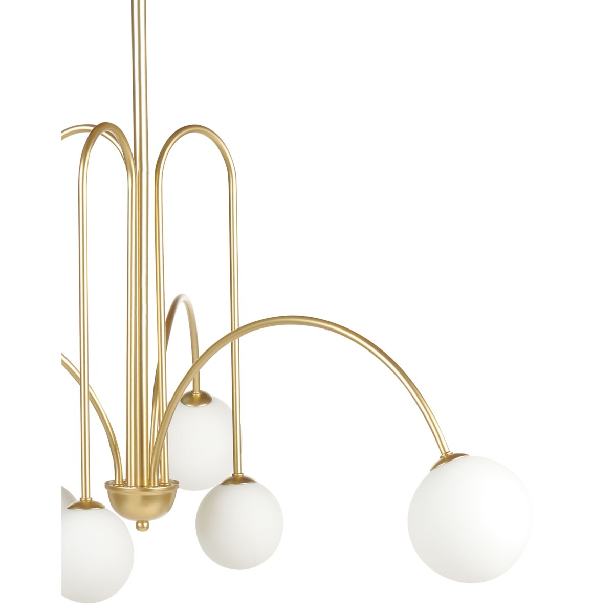 Żyrandol metalowy 6-punktowy złoty FORBES