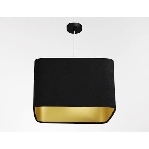 Lampa wisząca KWADRO SUE 40w30 czarna/złota