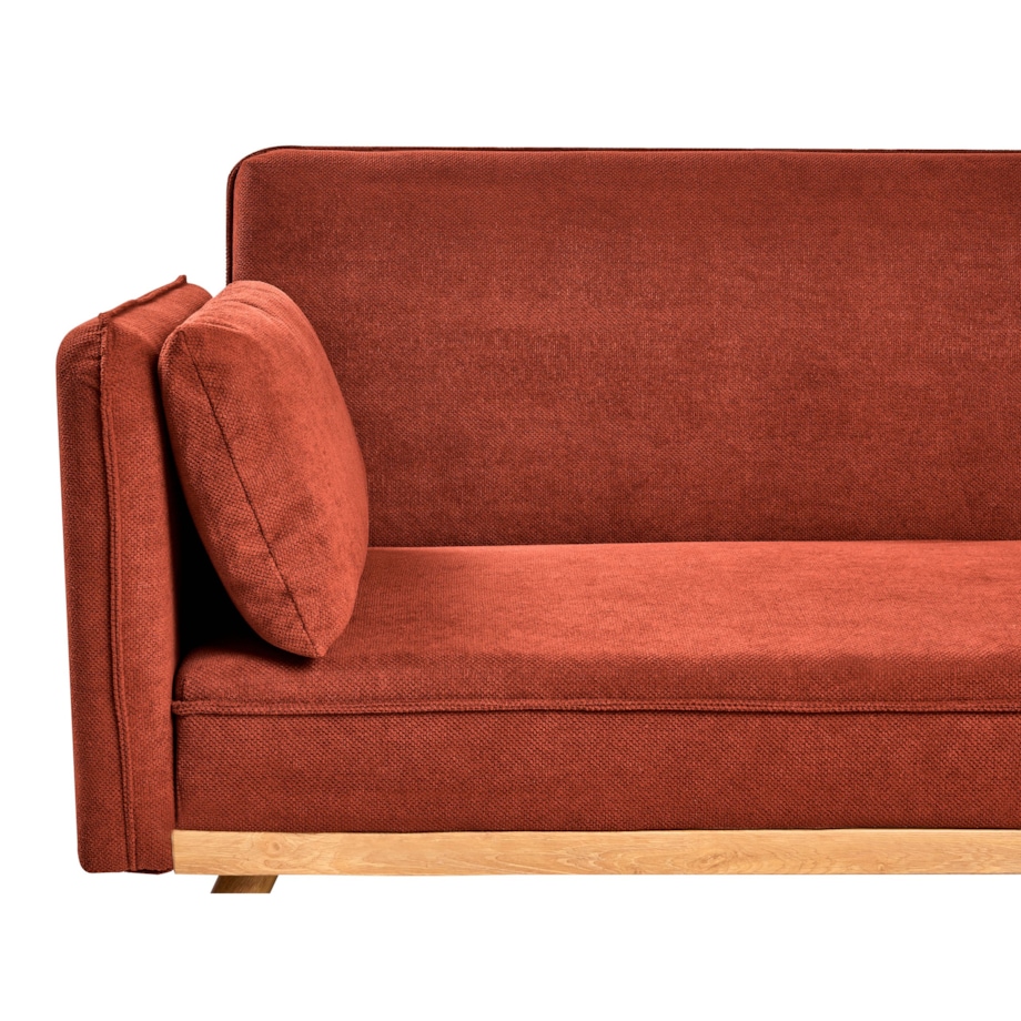 Sofa rozkładana ASAA Czerwony