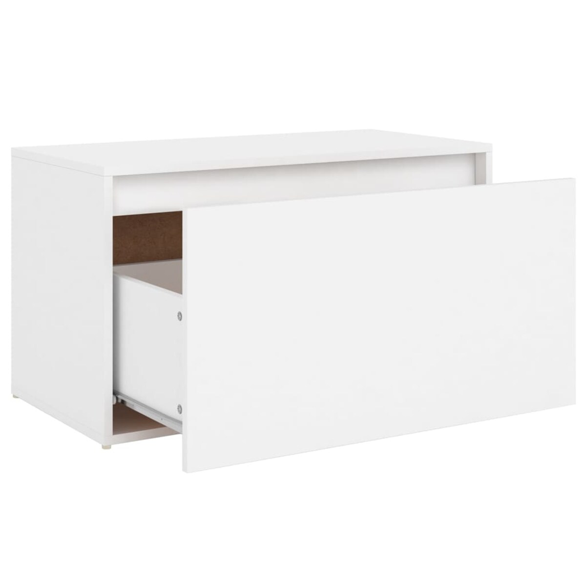 vidaXL Ławka do przedpokoju, biała 80x40x45 cm materiał drewnopochodny