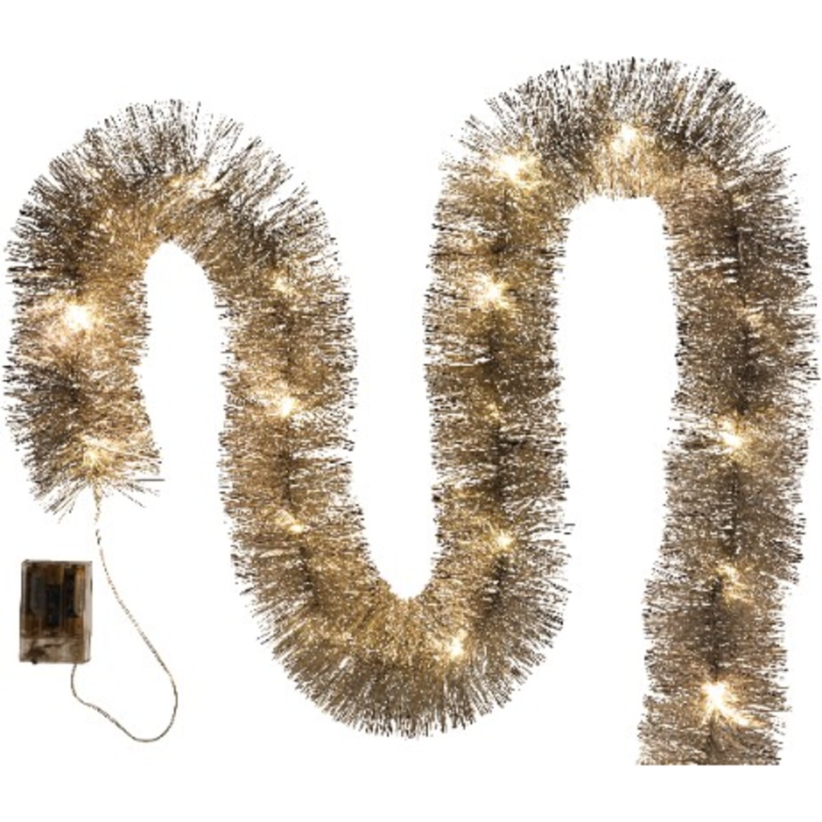 Łańcuch Led Choinkowy Srebrny Na Baterie Świąteczny Na Choinkę 6 Metrów