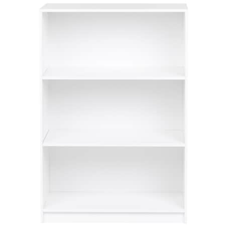 Regał na książki 3 półki ZEHNA 117 cm Biały
