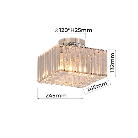 Plafon Light Prestige Vetro chrom 1 x E27 1 szt.
