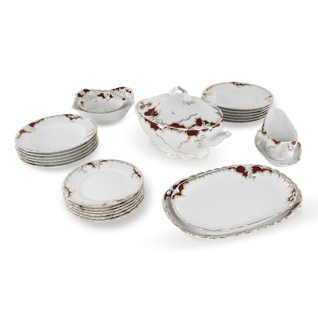Serwis obiadowy dla 6 osób 25 el. Rococo Purpura 0040