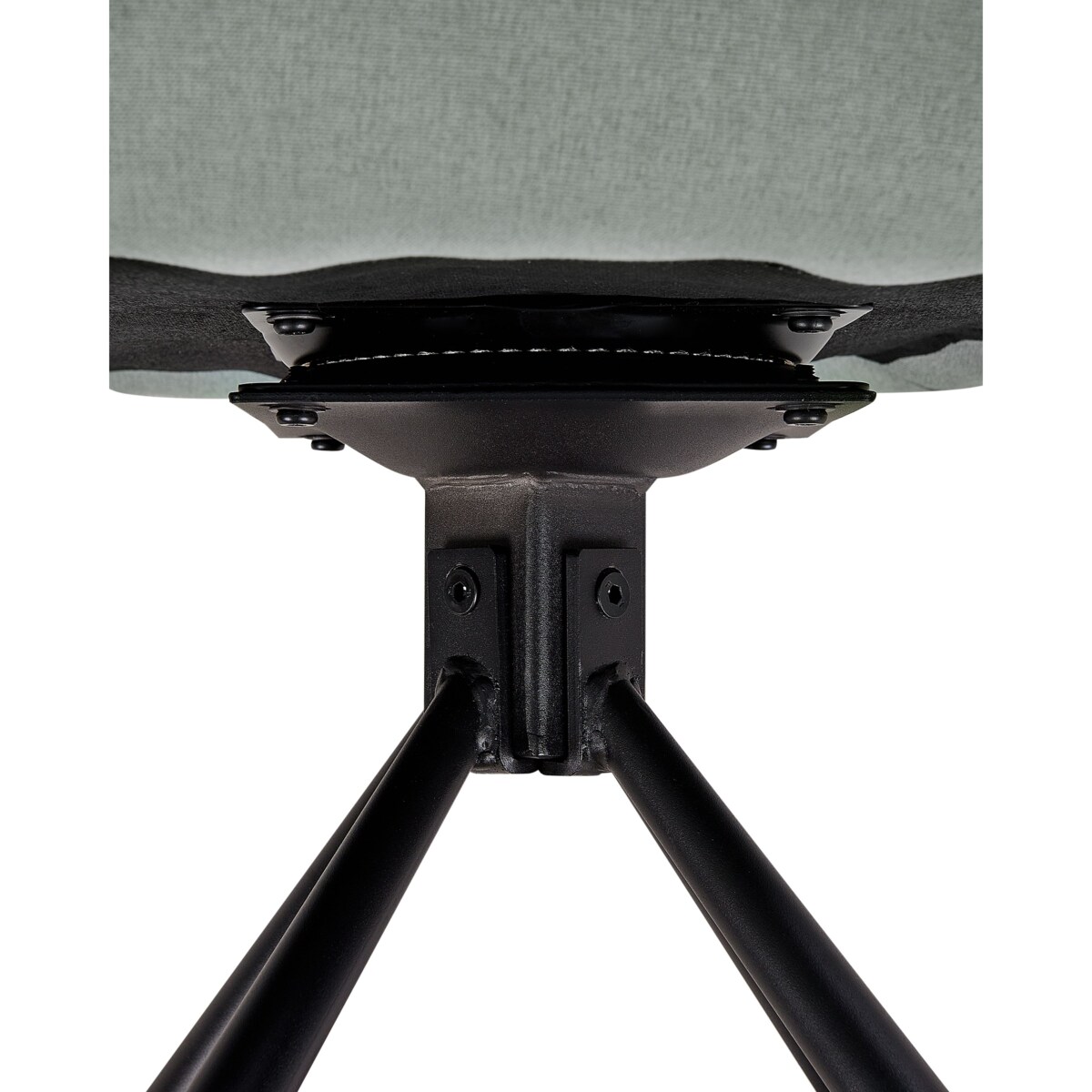 Zestaw 2 krzeseł LOURES Tkanina Ciemnozielony