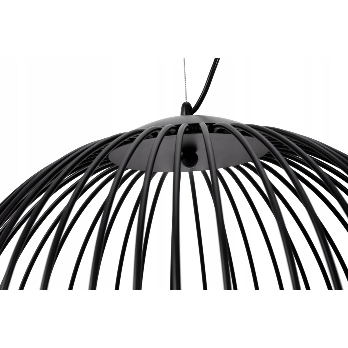Lampa Wisząca Loft Industrial Czarna Metalowa Led