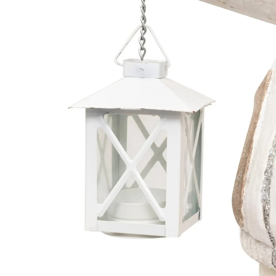 Figurka świąteczna Chłopiec w czapce z latarnią 40 cm