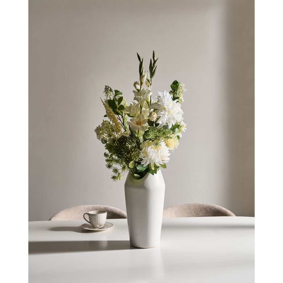 Bukiet sztucznych kwiatów LOURO 70 cm Biały
