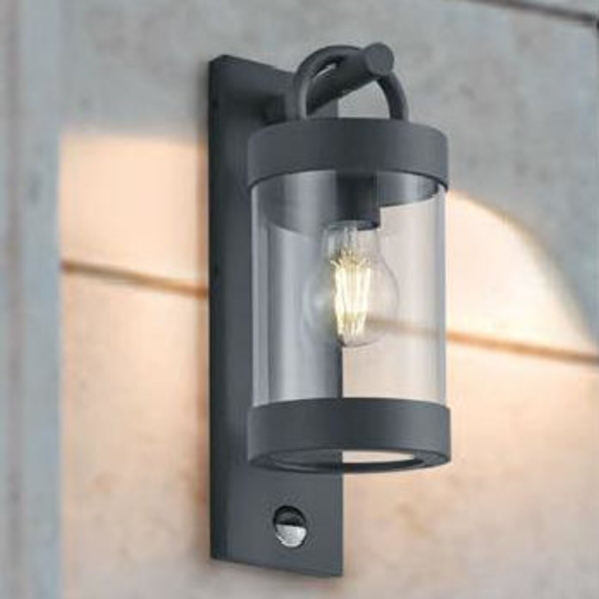 Industrialna LAMPA elewacyjna SAMBESI  204169124 Trio ogrodowa OPRAWA ścienna latarenka outoor IP44 miedziana przezroczysta