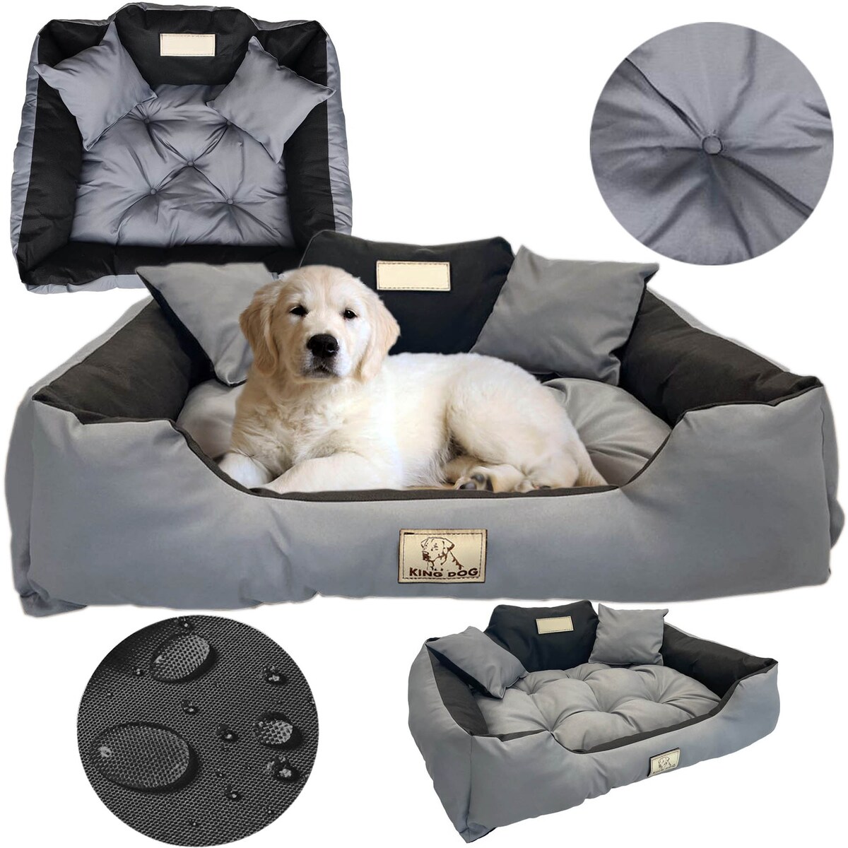 Legowisko Dla Psa 55X45 Cm Posłanie Kanapa Z Miejscem Na Imię Wodoodporne