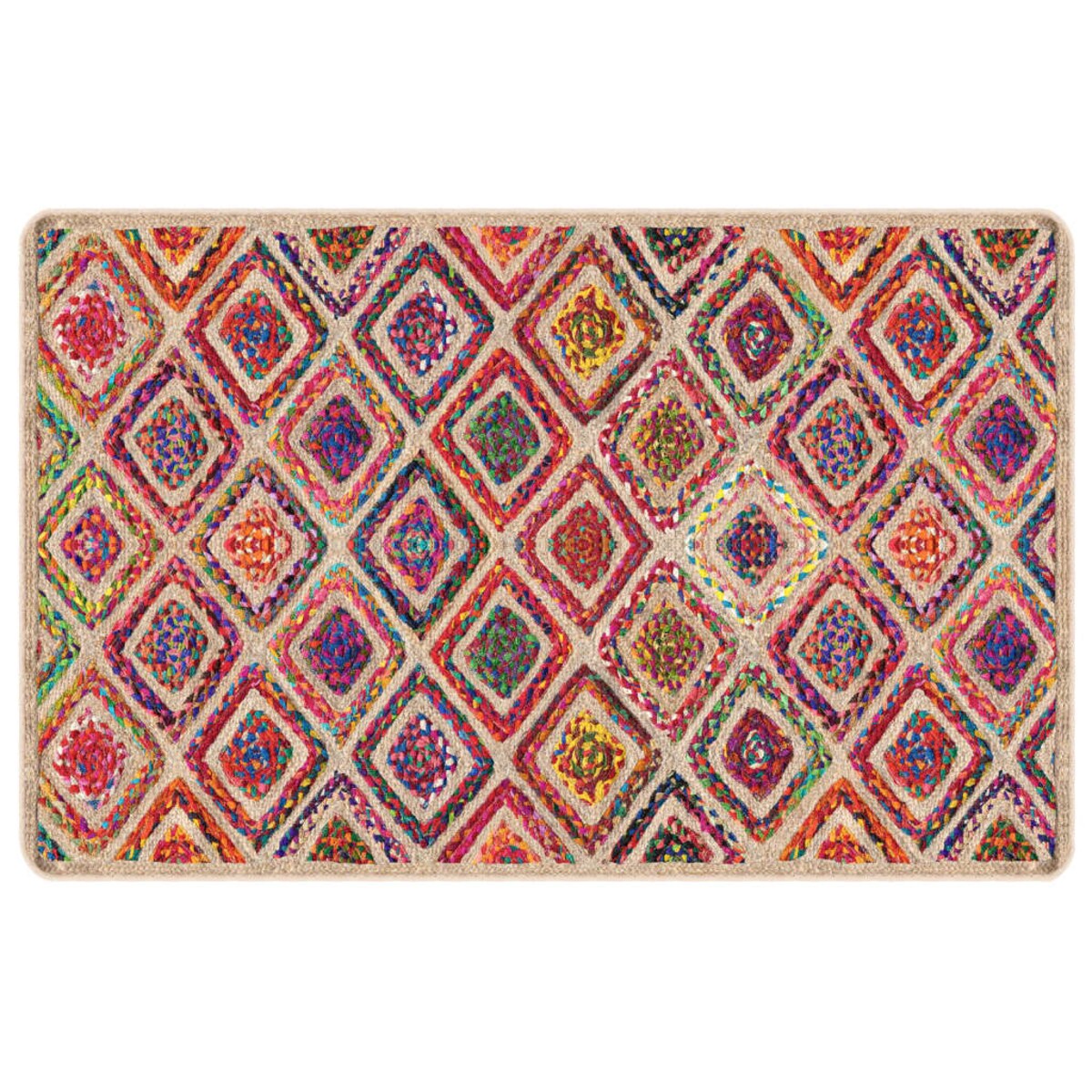 vidaXL Dywan z możliwością prania, kolorowy, 190x300cm, antypoślizgowy