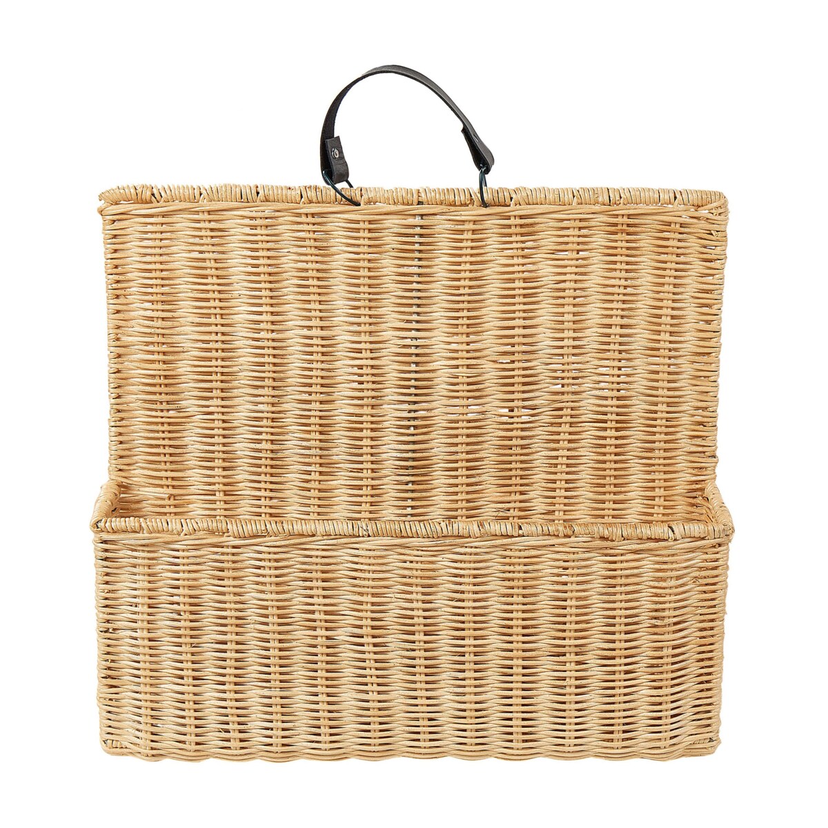 Gazetnik rattanowy jasny LARAK