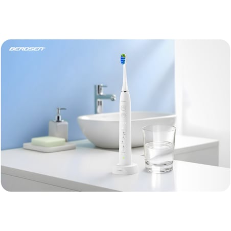 Szczoteczka soniczna do zębów Berdsen Galaxy biała + etui 322001