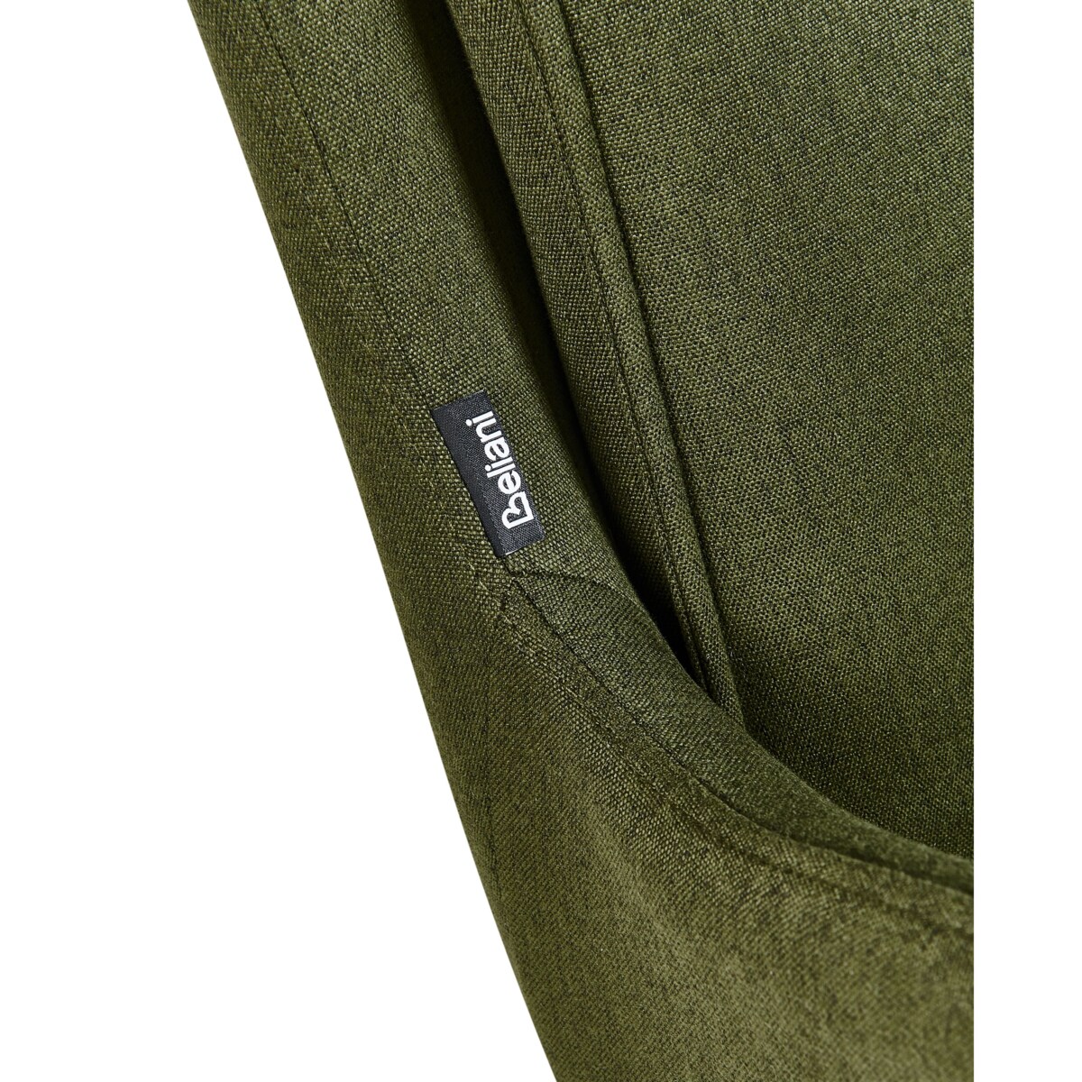 Zestaw 2 krzeseł do jadalni AVELAR Tkanina Ciemnozielony