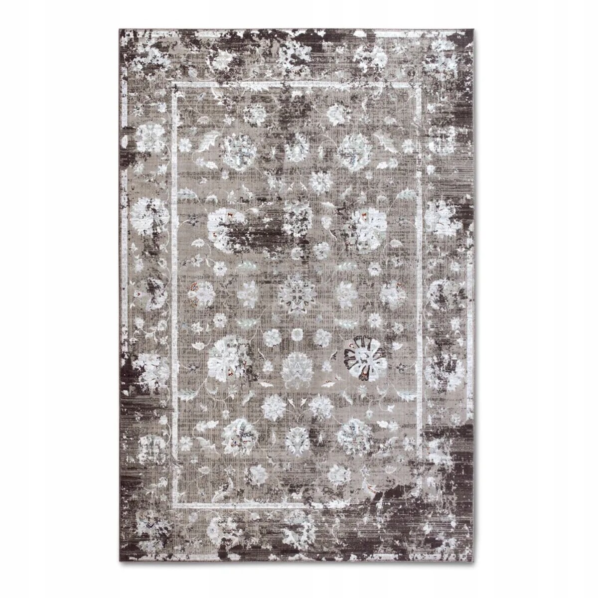 Dywan tradycyjny do salonu 155x235cm,klasyczny kremowo brązowy, miekki włos