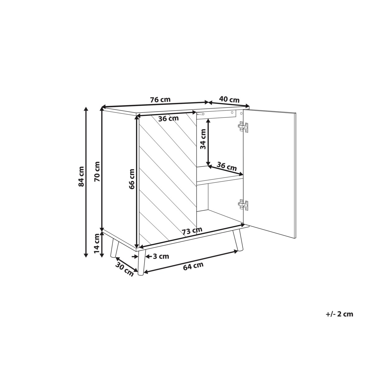 Szafka BRISTOW Biały