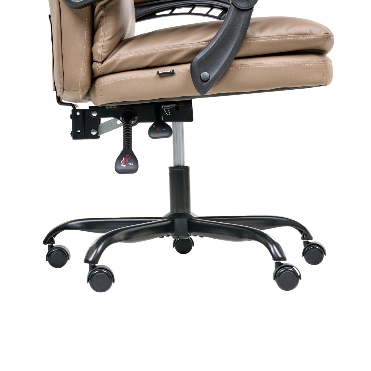 Fotel biurowy SERENE Ekoskóra Brązowy