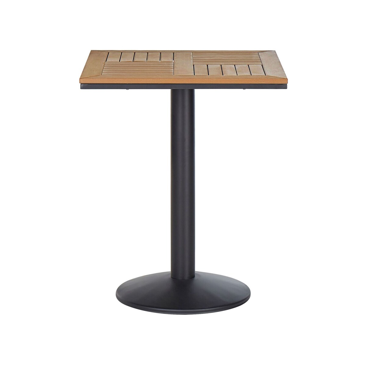 Stolik ogrodowy 60 x 60 cm jasne drewno PALMI