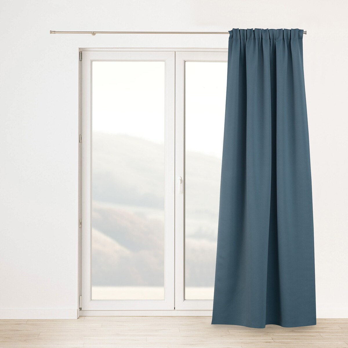 Zasłona zaciemniająca na taśmie marszczącej morski niebieski 140 x 280cm 1 szt. 140x280 niebieski