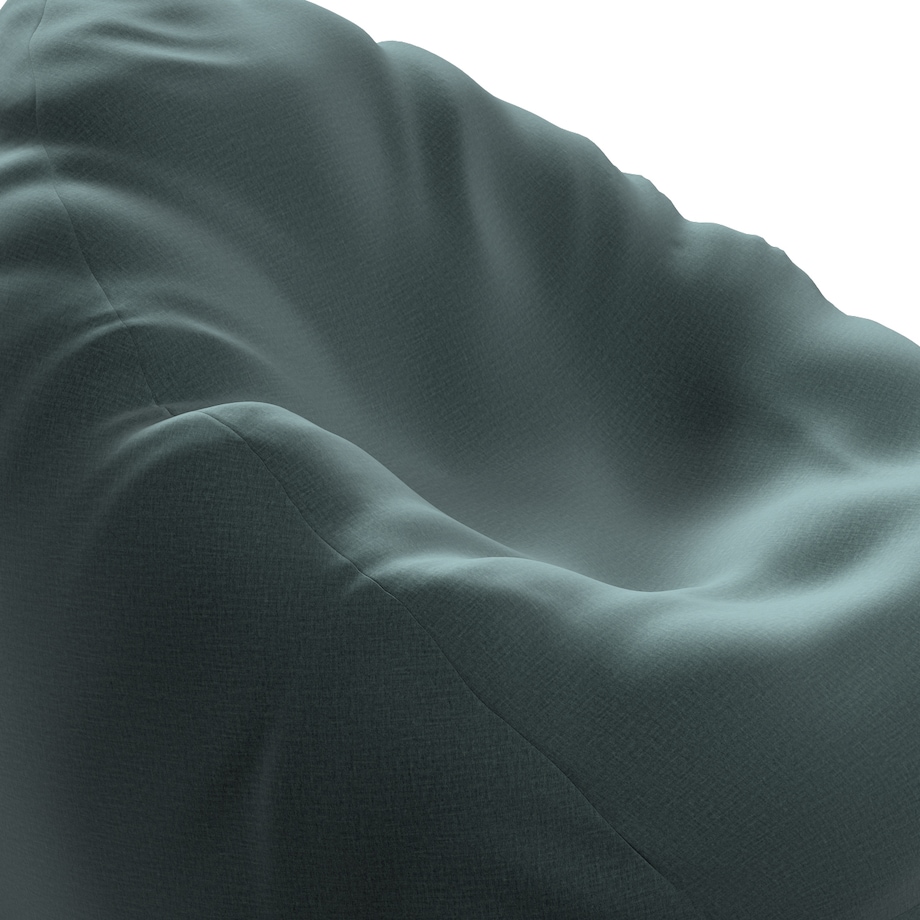 Worek do siedzenia, zgaszony szmaragd - welwet, Ø50 x 85 cm, Ingrid