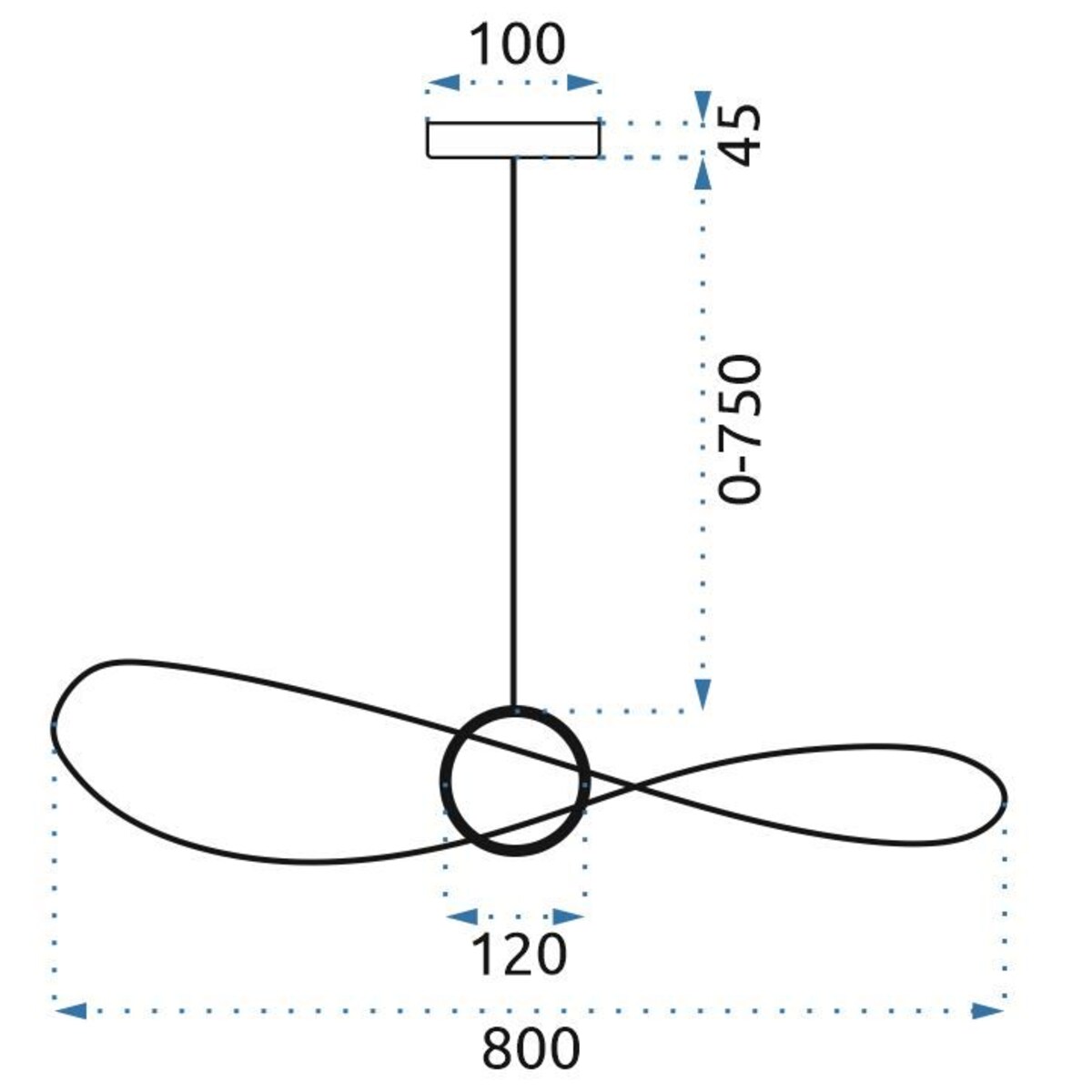 Lampa Wisząca Nowoczesna Ażurowa Led 80Cm Modern