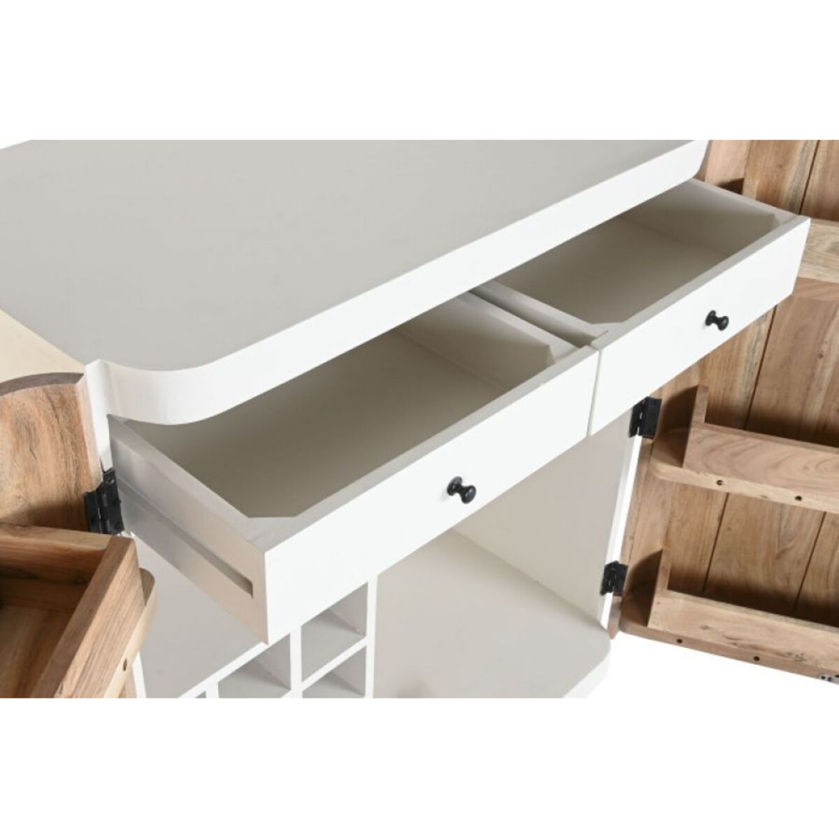 Komoda z drewna mango i akacji 100x85x50 cm AKASJA barek