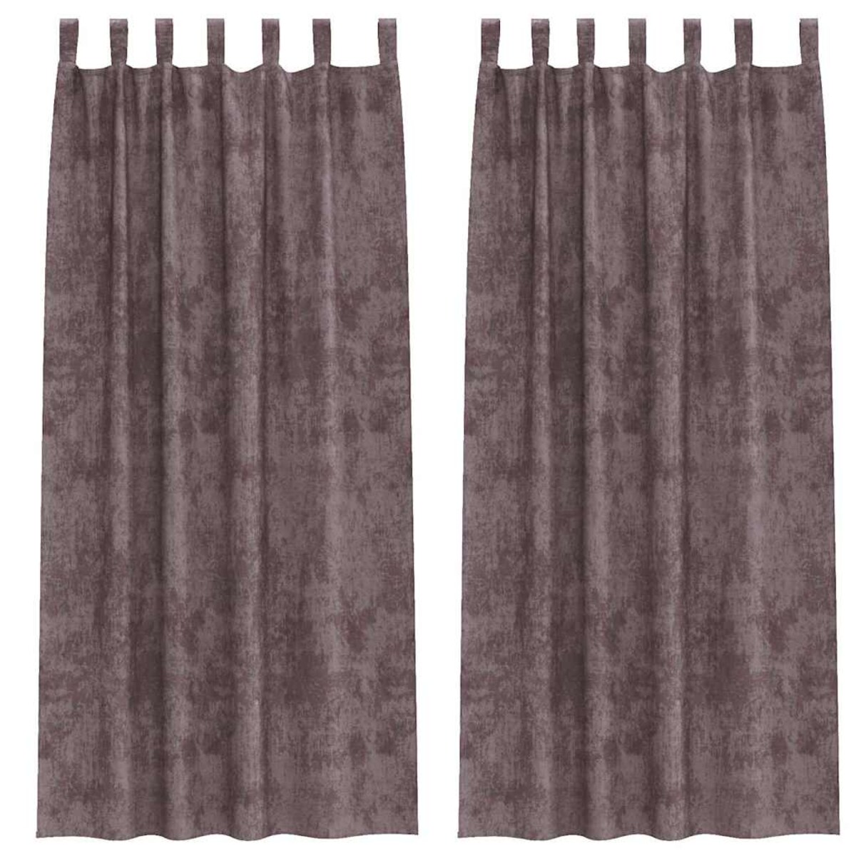 vidaXL Zasłona z zasłonami 2 pcs Brązowy 225 x 140 cm Aksamit