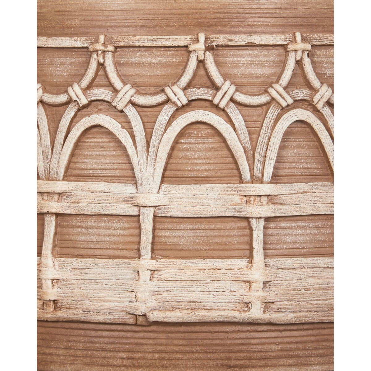 Doniczka 22 cm jasnobrązowa CICUTA