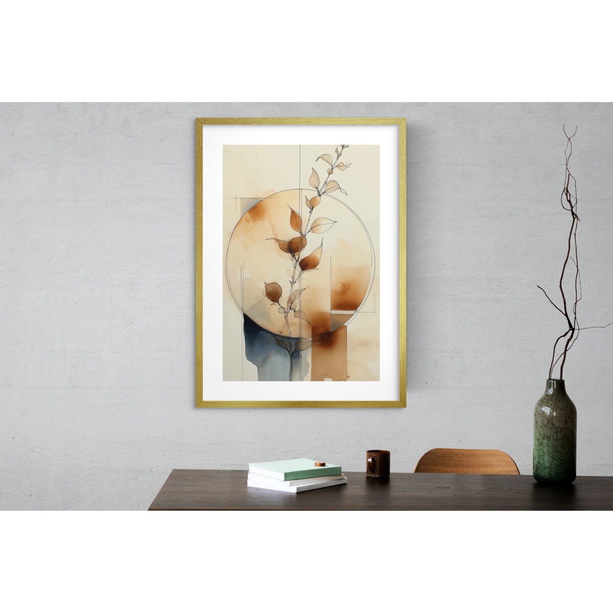 Obrazy na ścianę Plakaty Boho w ramie do salonu sypialni 50x70