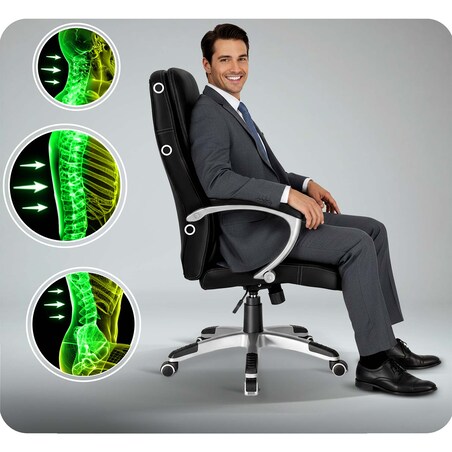 Fotel biurowy Sofotel 322 czarny - black