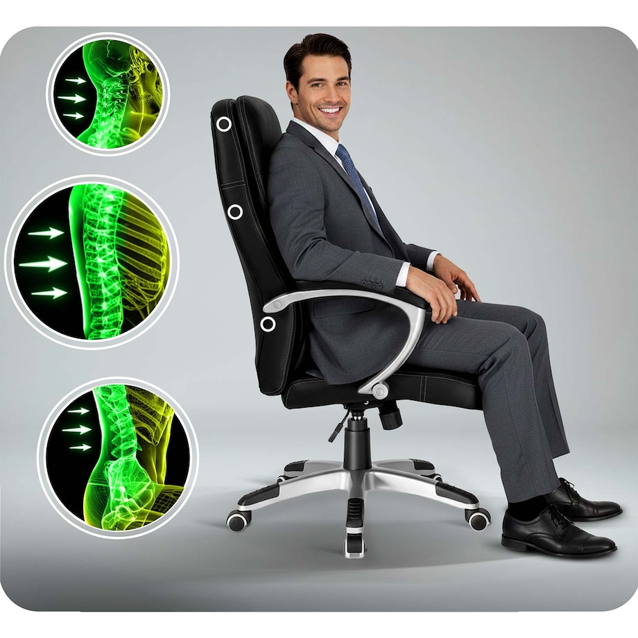 Fotel biurowy Sofotel 322 czarny - black