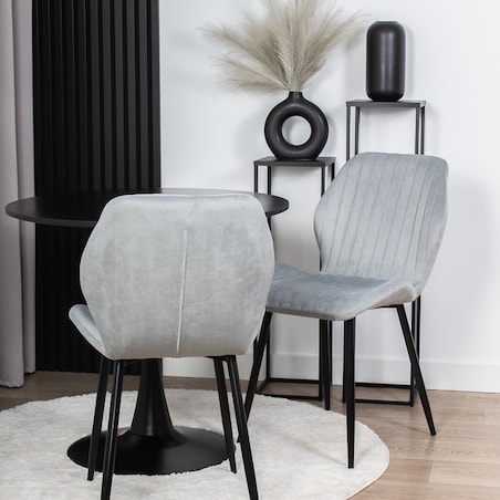 Krzesło tapicerowane welurowe pikowane do salonu jadalni velvet