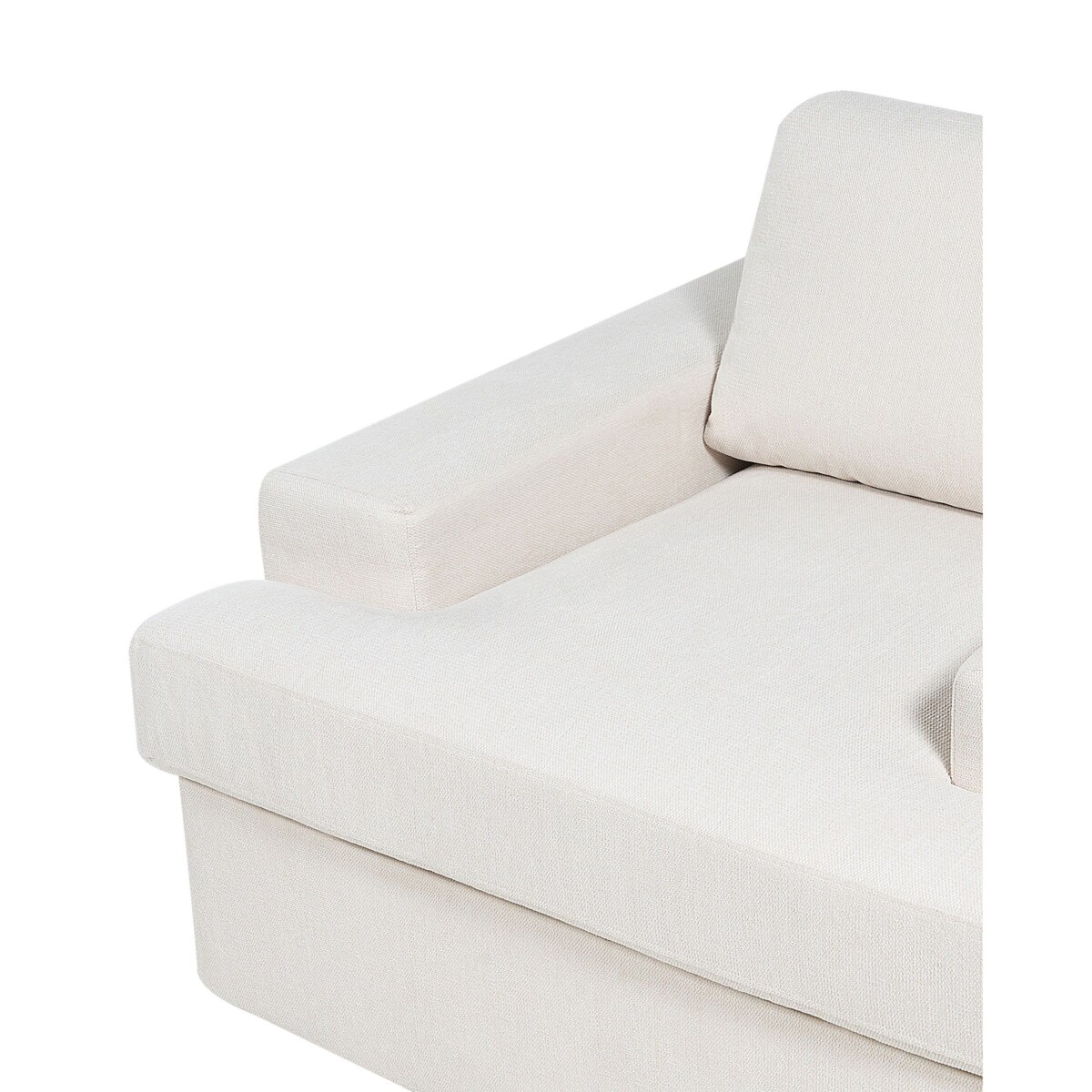 Fotel tapicerowany jasnobeżowy ALLA