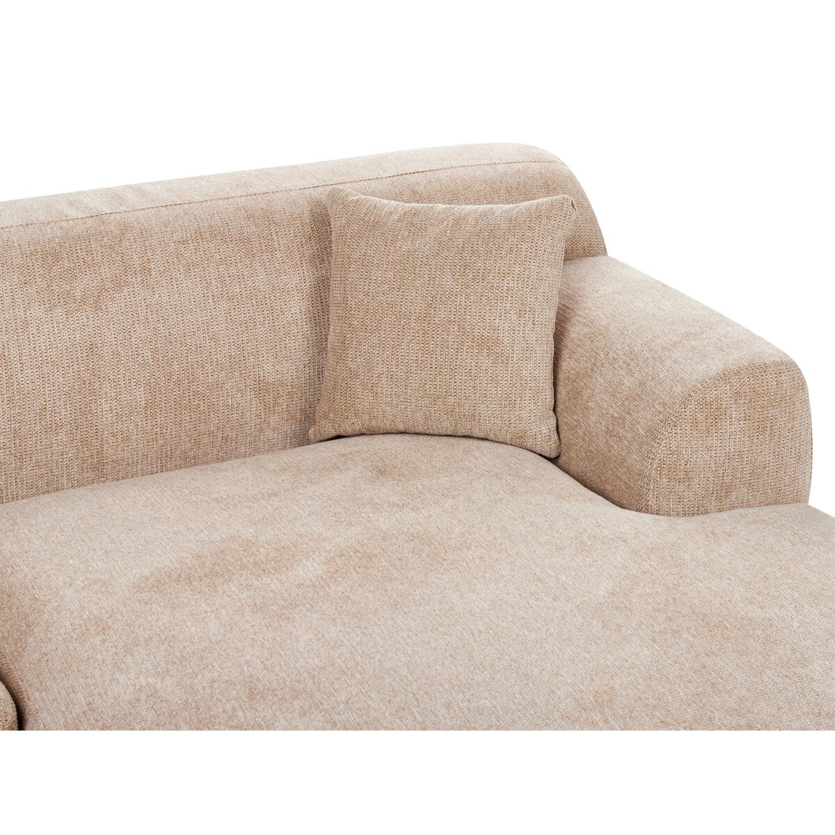 Sofa narożna lewostronna HOLT Beżowy Lewostronny