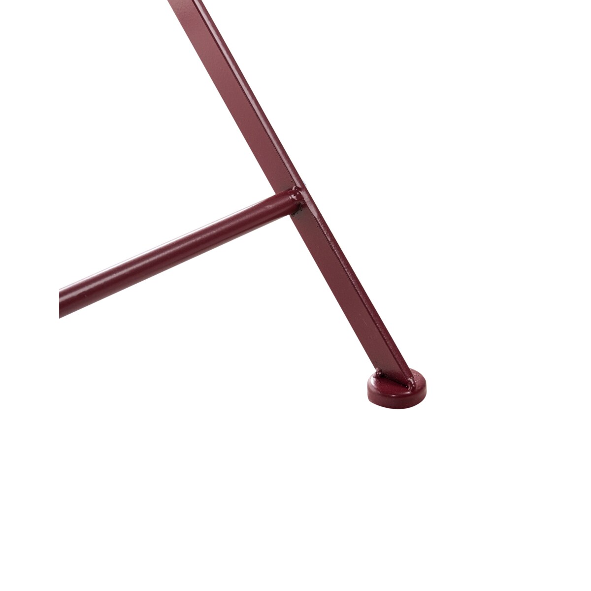 Zestaw 2 krzeseł ogrodowych ALBINIA Metal Burgundowy