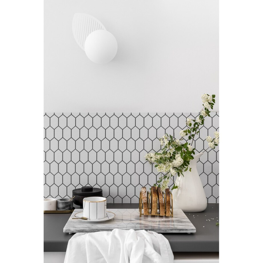 FYLLO B biała lampa ścienna / kinkiet