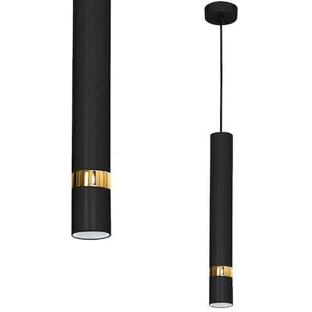 Lampa wisząca JOKER MLP6079 Milagro metalowa OPRAWA zwis tuba czarna złota