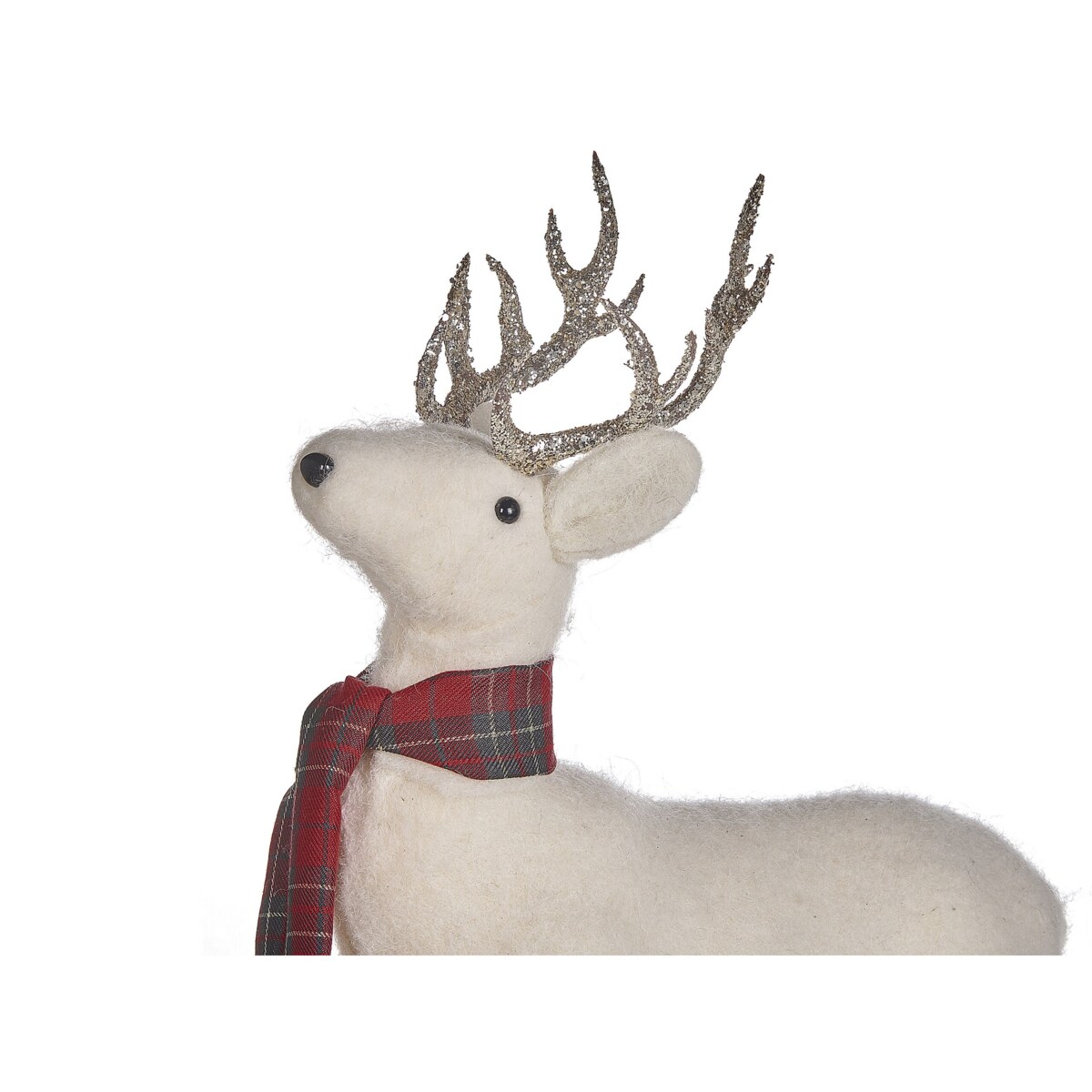 Figurka dekoracyjna renifer 48 cm biała MUSTOLA