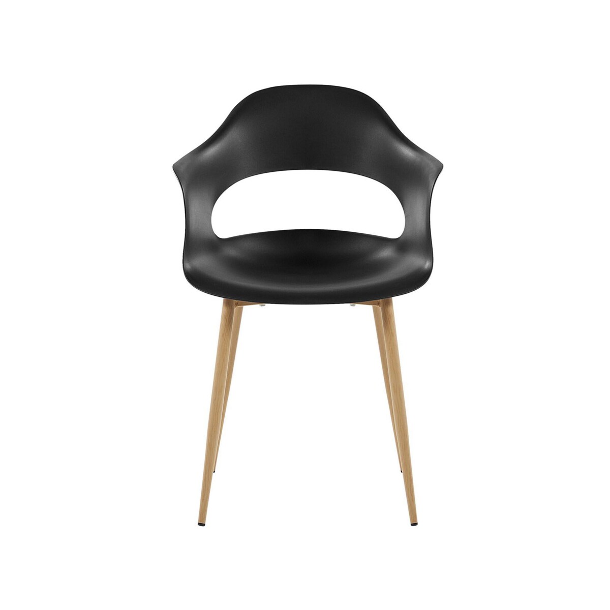 Zestaw 2 krzeseł czarny UTICA