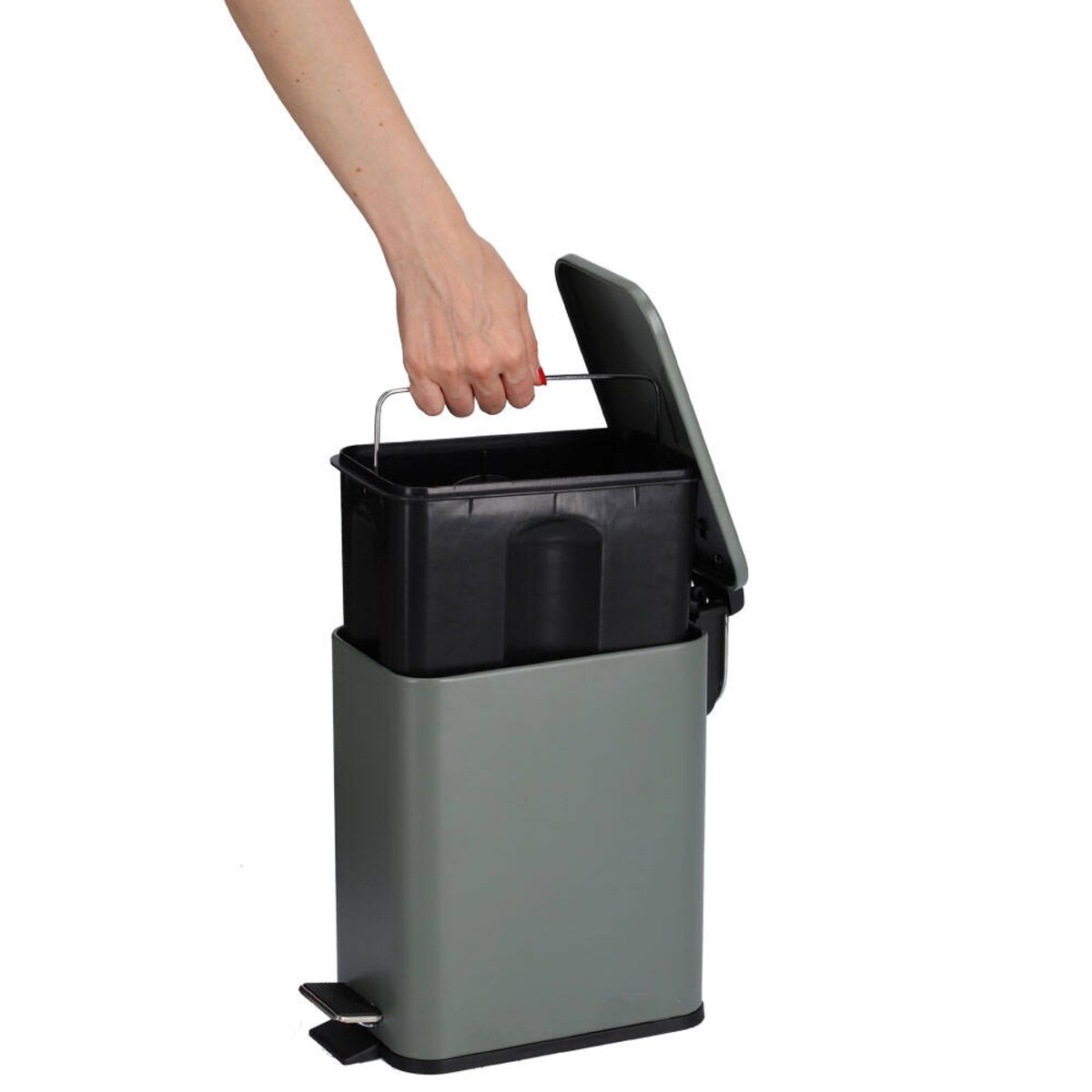 Kosz łazienkowy z pedałem, 5 litrów