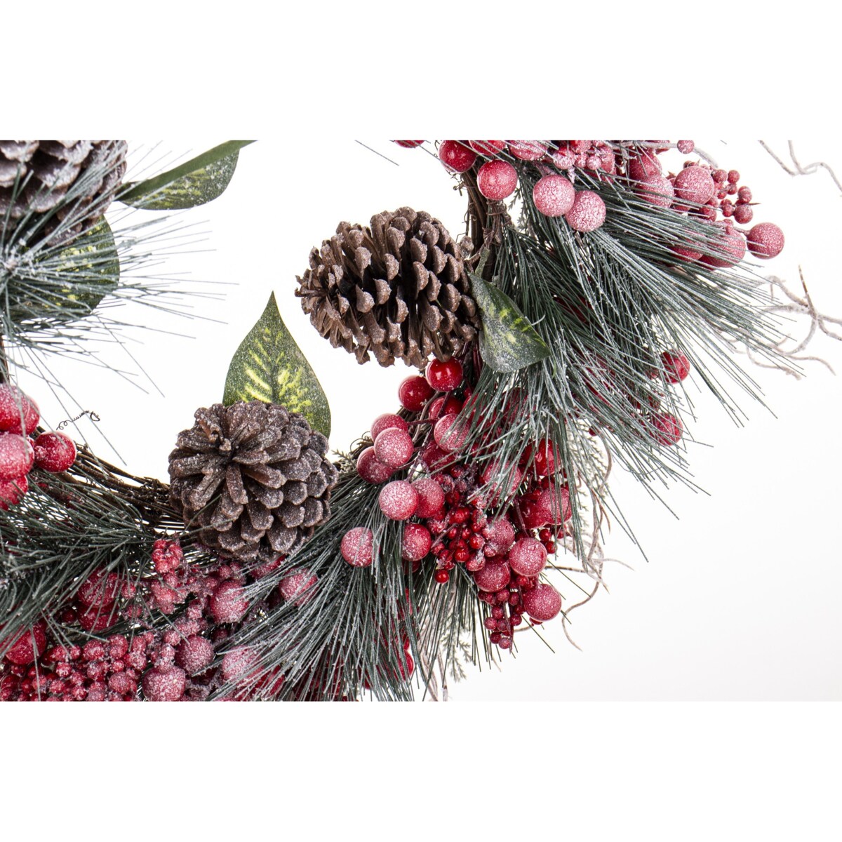 Wieniec wianek świąteczny oszroniony Ø60 cm