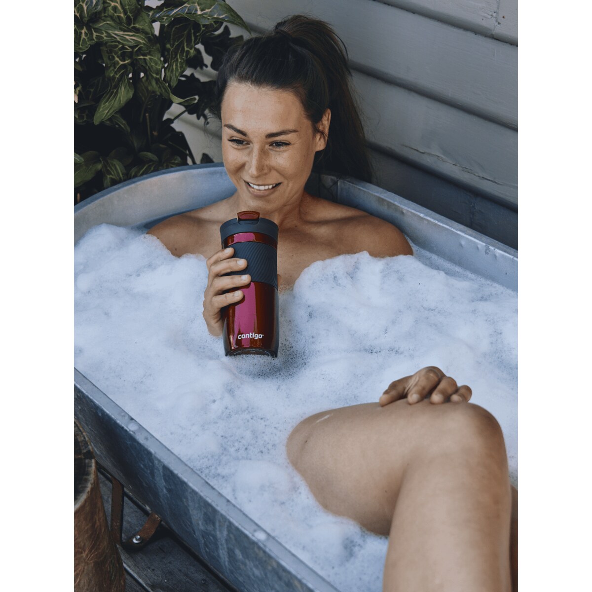 Kubek termiczny Contigo Byron 470ml - czerwony