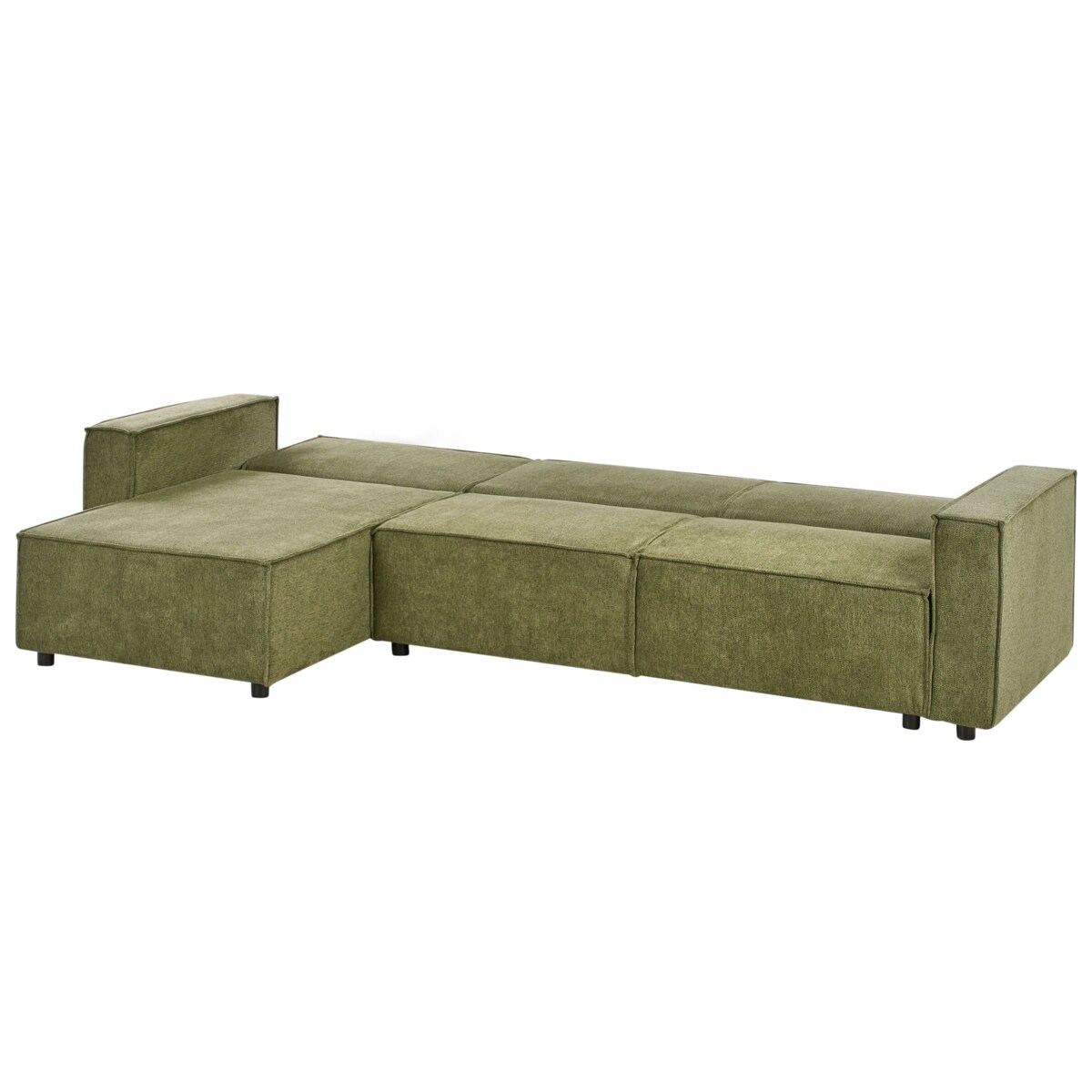 Narożnik prawostronny rozkładany zielony ROMEDAL II