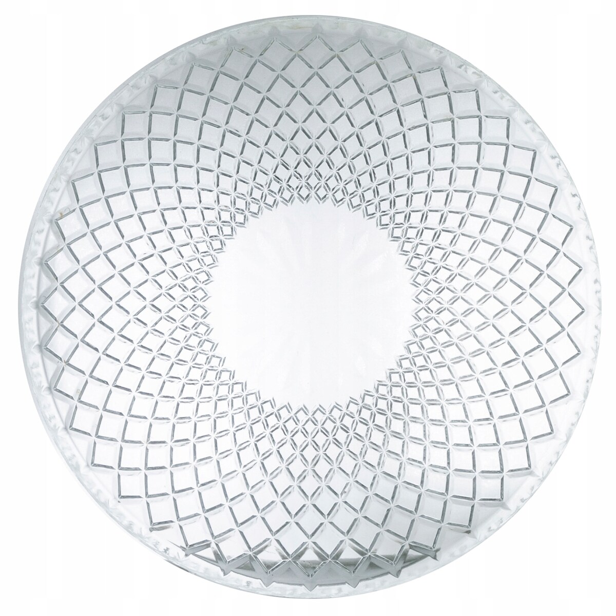 PATERA SZKLANA retro przezroczysta śr. 32cm