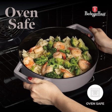 Płytki garnek żeliwny 26cm BerlingerHaus Taupe BH-6527