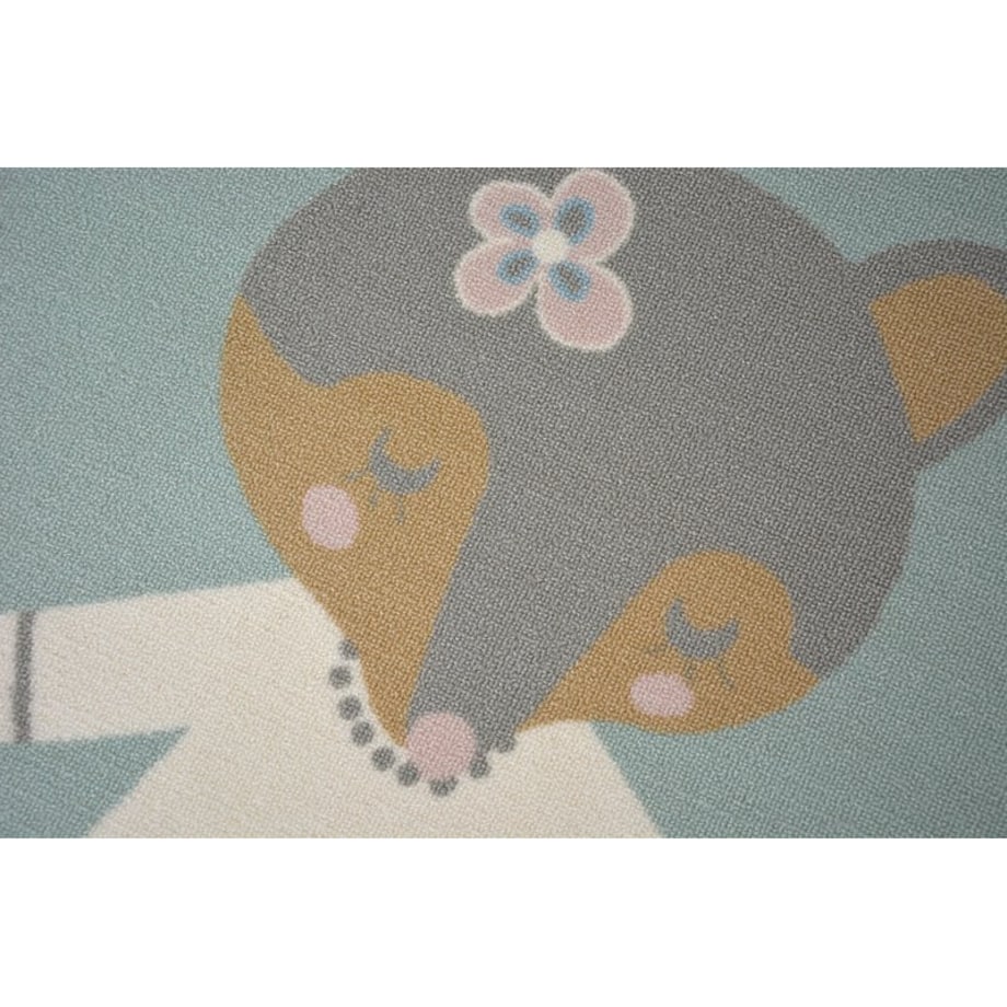 DYWAN dla dzieci LOKO Myszka zieleń 120x170 cm