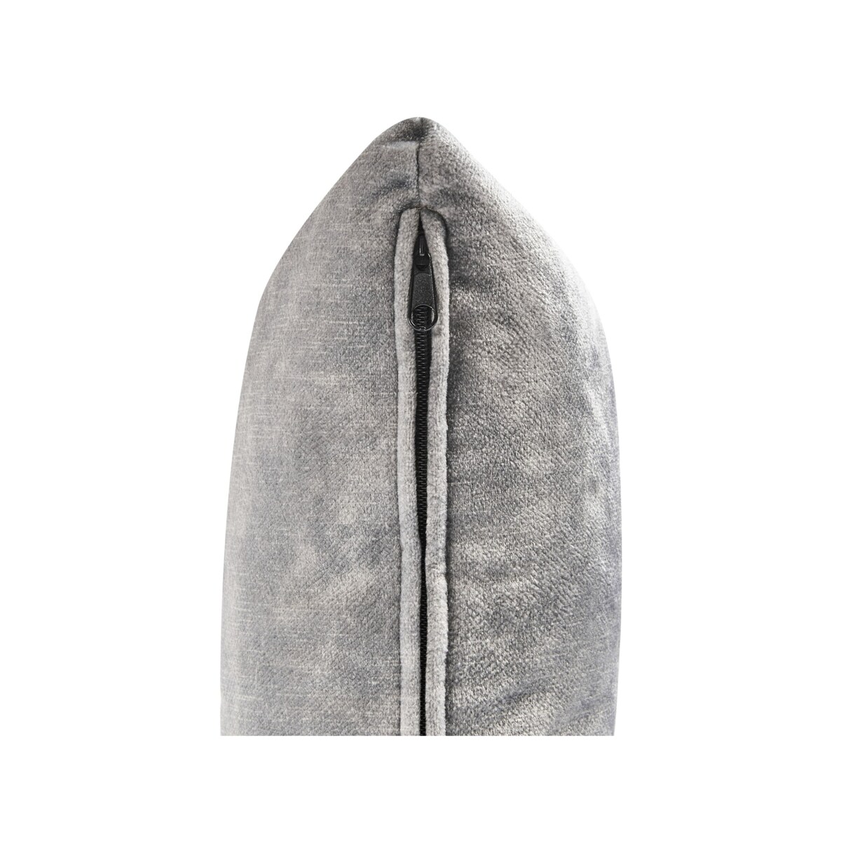 Szezlong welurowy prawostronny szary LATTES II