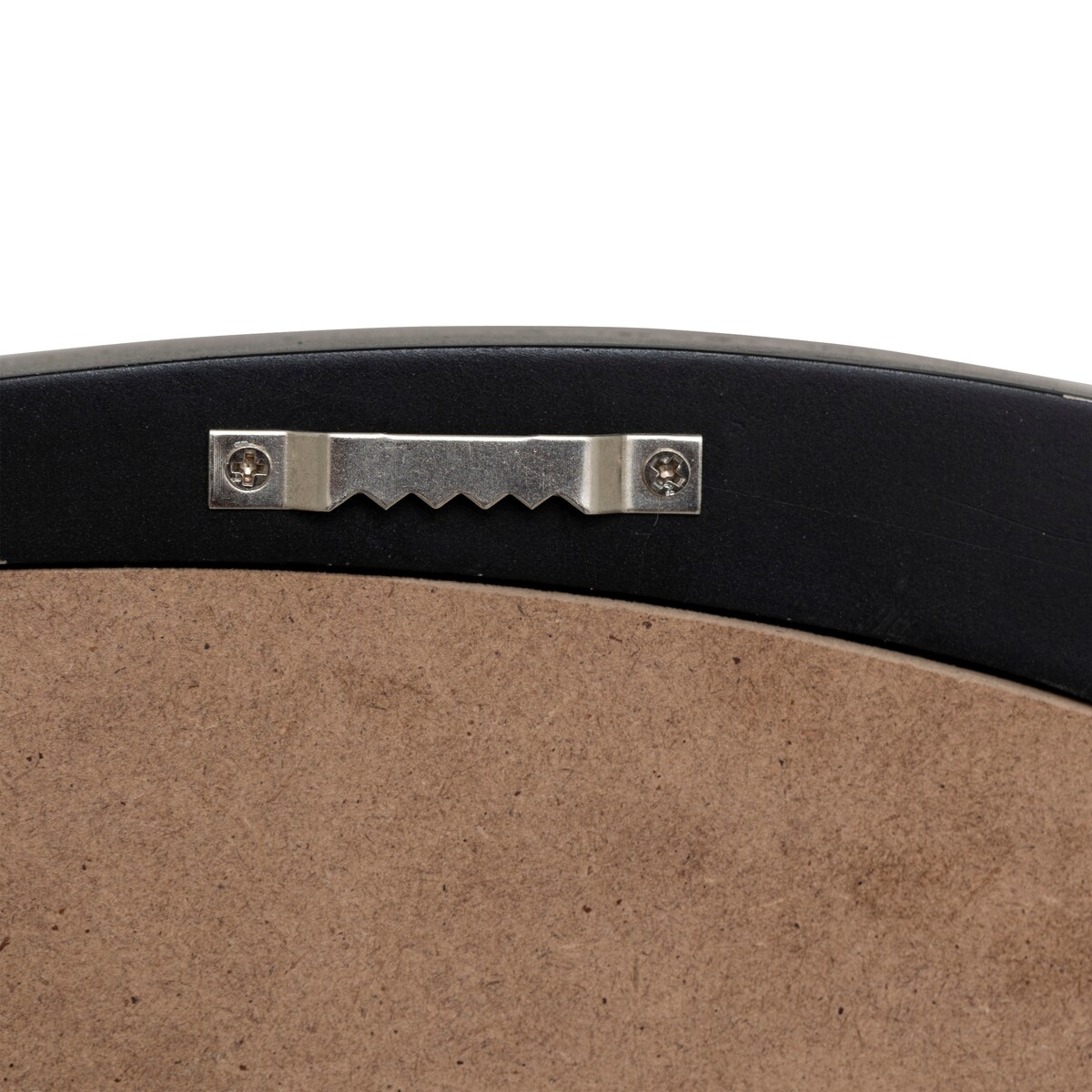 Lustro ścienne organiczne WAYNE w czarnej ramie, 56,5 x 63 cm