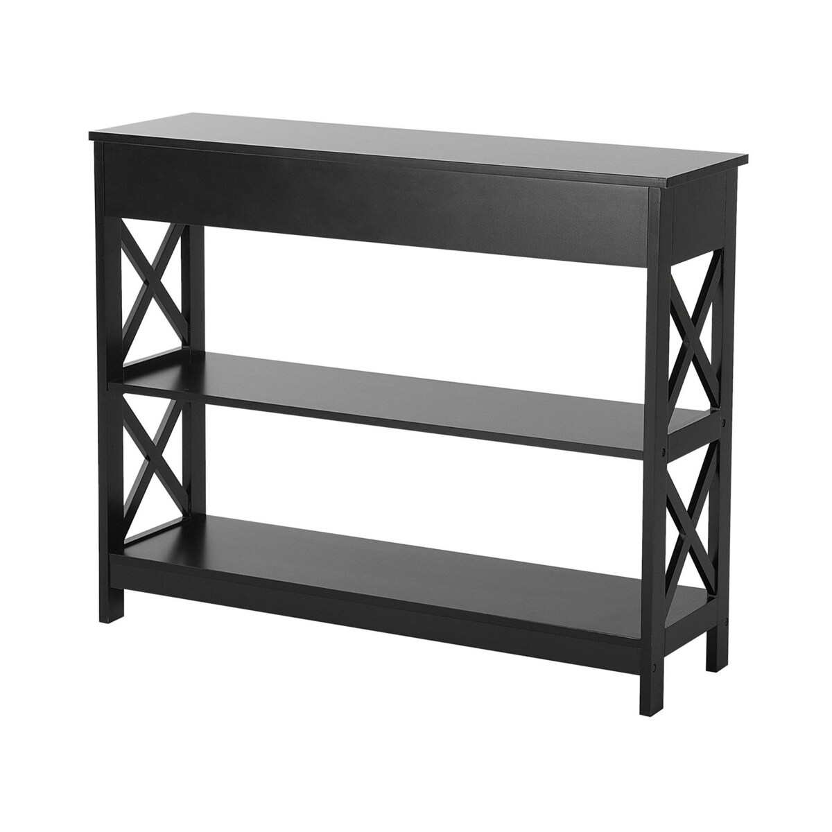 Konsola 1 szuflada czarna MONTGOMERY