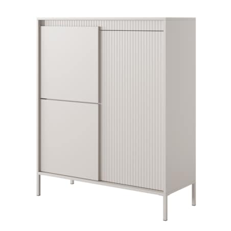 Komoda Wysoka 3D ENSO ryflowana, beżowa